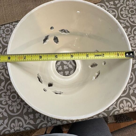 Lenox Holiday Candle Lamp Holder with Shade Festive Holly Berry Design Porcelain - Picture 5 of 5